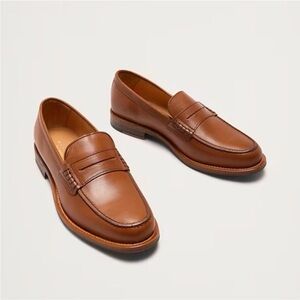 Banana Republic Leather Cognac NAVARRE PENNY LOAFER 7